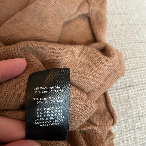 Babaton Camel V-Neck Sweater - Picture 4 of 4